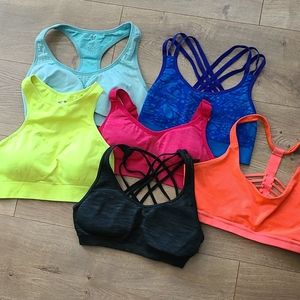Lot of 6 Sports Bras
